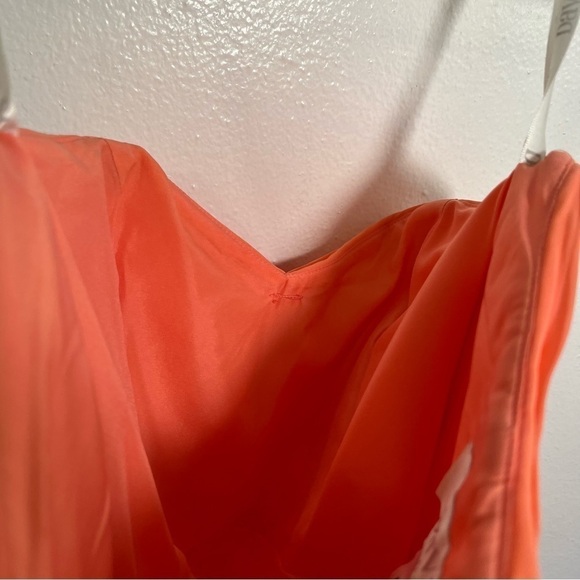 David’s Bridal Strapless High Low Dress with Front Detail Coral Reef - Picture 11 of 12